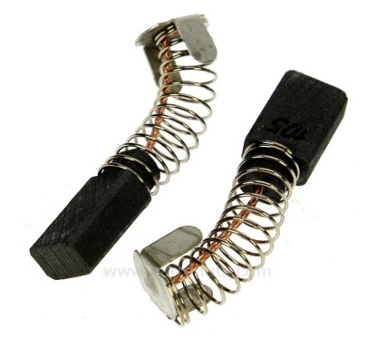 Jeu de charbon moteur 6x10x15 mm