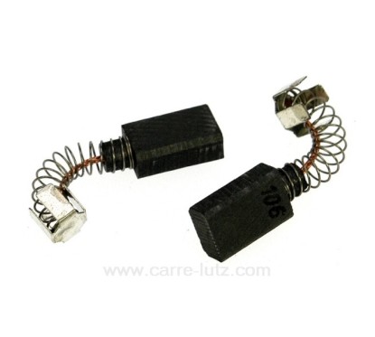 Jeu de charbon moteur 6x10x15 mm