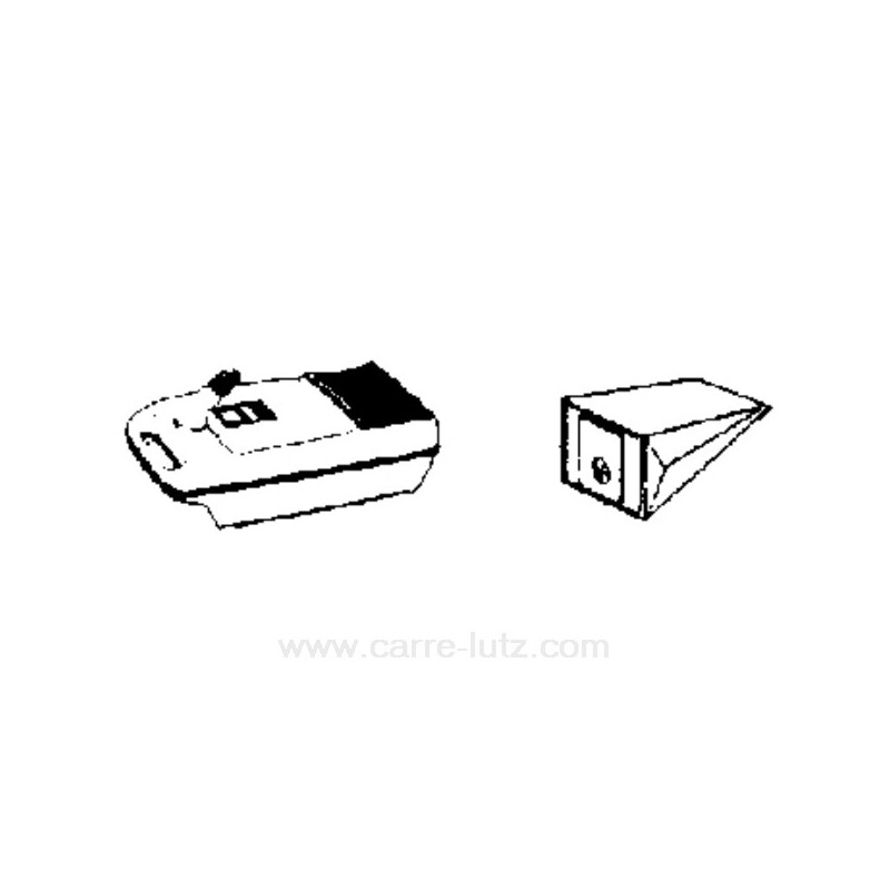 802011  Sacs d'aspirateur par 10 Bauknecht SB800 8,20 €