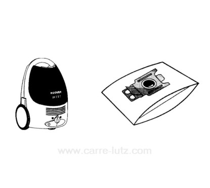 Sacs d'aspirateur par 5 Hoover SC100 SC150