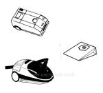 802068  Sacs d'aspirateur par 4 Hoover sensotronic H7 9,70 €