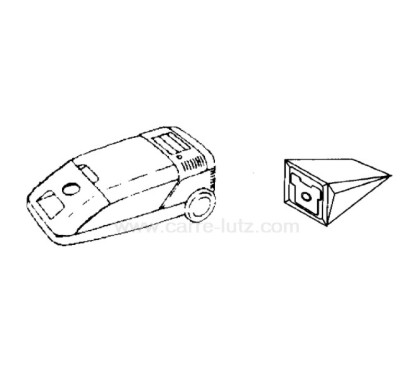 802095  Sacs d'aspirateur par 5 National MC9 10,20 €