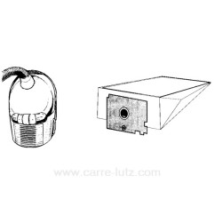 802154  Sacs d'aspirateur par 10 Rowenta Spacio 13,60 €