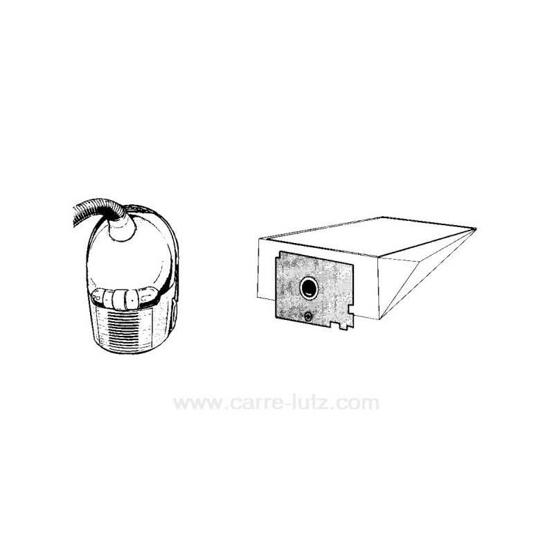 802154  Sacs d'aspirateur par 10 Rowenta Spacio 13,60 €