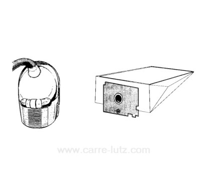 802154  Sacs d'aspirateur par 10 Rowenta Spacio 13,60 €