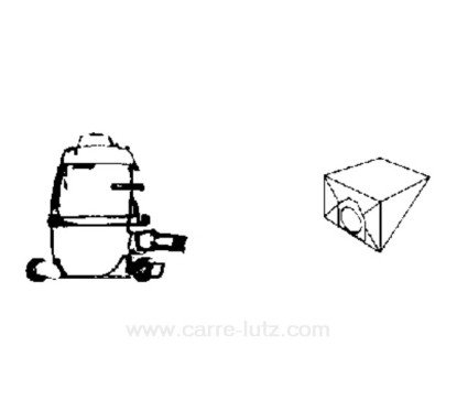 802191  Sacs d'aspirateur par 5 Nilfisk GA70 GS80 GS90 5,40 €