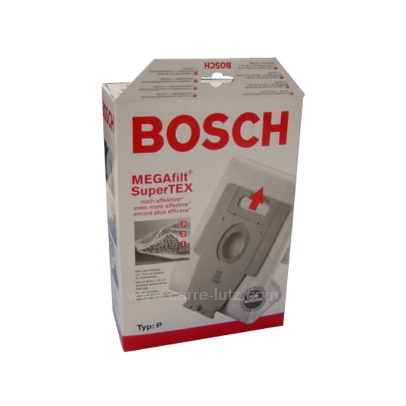 Sacs d'aspirateur par 4 BBZ52 AFP TYPE P Bosch Siemens