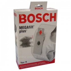 Sacs d'aspirateur par 5 BBZ71 AFK TYPE K Bosch Siemens, reference 802342