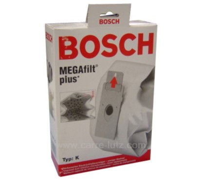 802342  Sacs d'aspirateur par 5 BBZ71 AFK TYPE K Bosch Siemens 6,90 €
