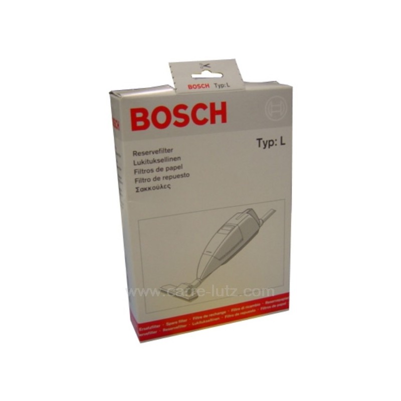 802346  Sacs d'aspirateur par 8 BHZ3 AF2 TYPE L Bosch Siemens 10,40 €