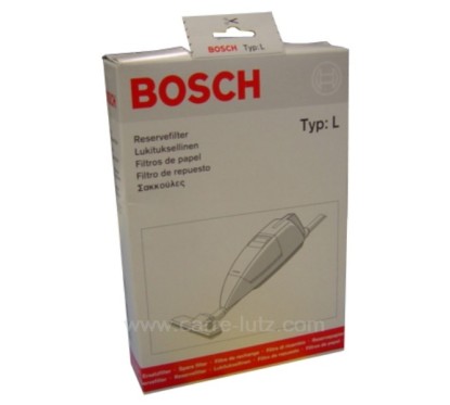 802346  Sacs d'aspirateur par 8 BHZ3 AF2 TYPE L Bosch Siemens 10,40 €