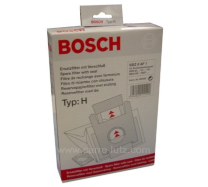 802347  Sacs d'aspirateur par 7 BBZ6 AF1 TYPE H Bosch Siemens 13,00 €