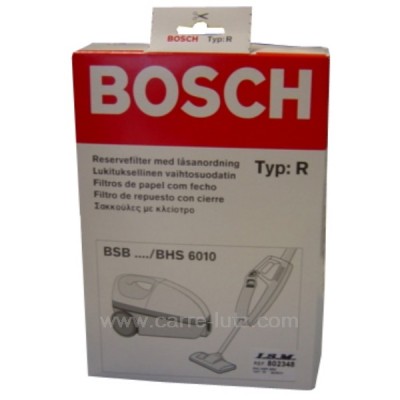 802348  Sacs d'aspirateur par 8 BBZ1 AF1 TYPE R Bosch Siemens 13,50 €