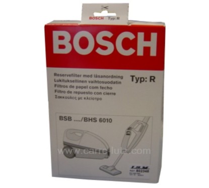 802348  Sacs d'aspirateur par 8 BBZ1 AF1 TYPE R Bosch Siemens 13,50 €