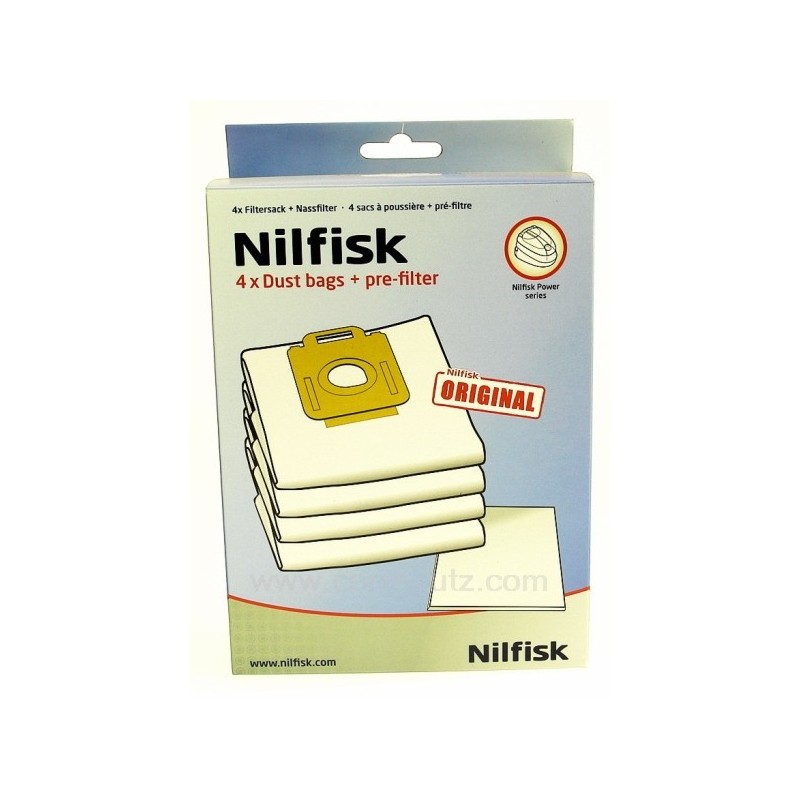 802368  Sacs d'aspirateur par 4 Nilfisk PW40 11,70 €