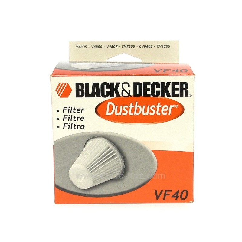 Filtre d'aspirateur VF40 Black&Decker