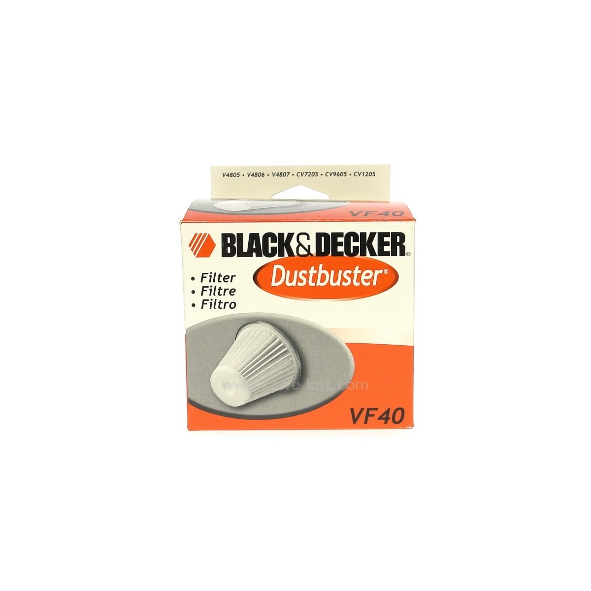802454  Filtre d'aspirateur VF40 Black&Decker 17,10 €