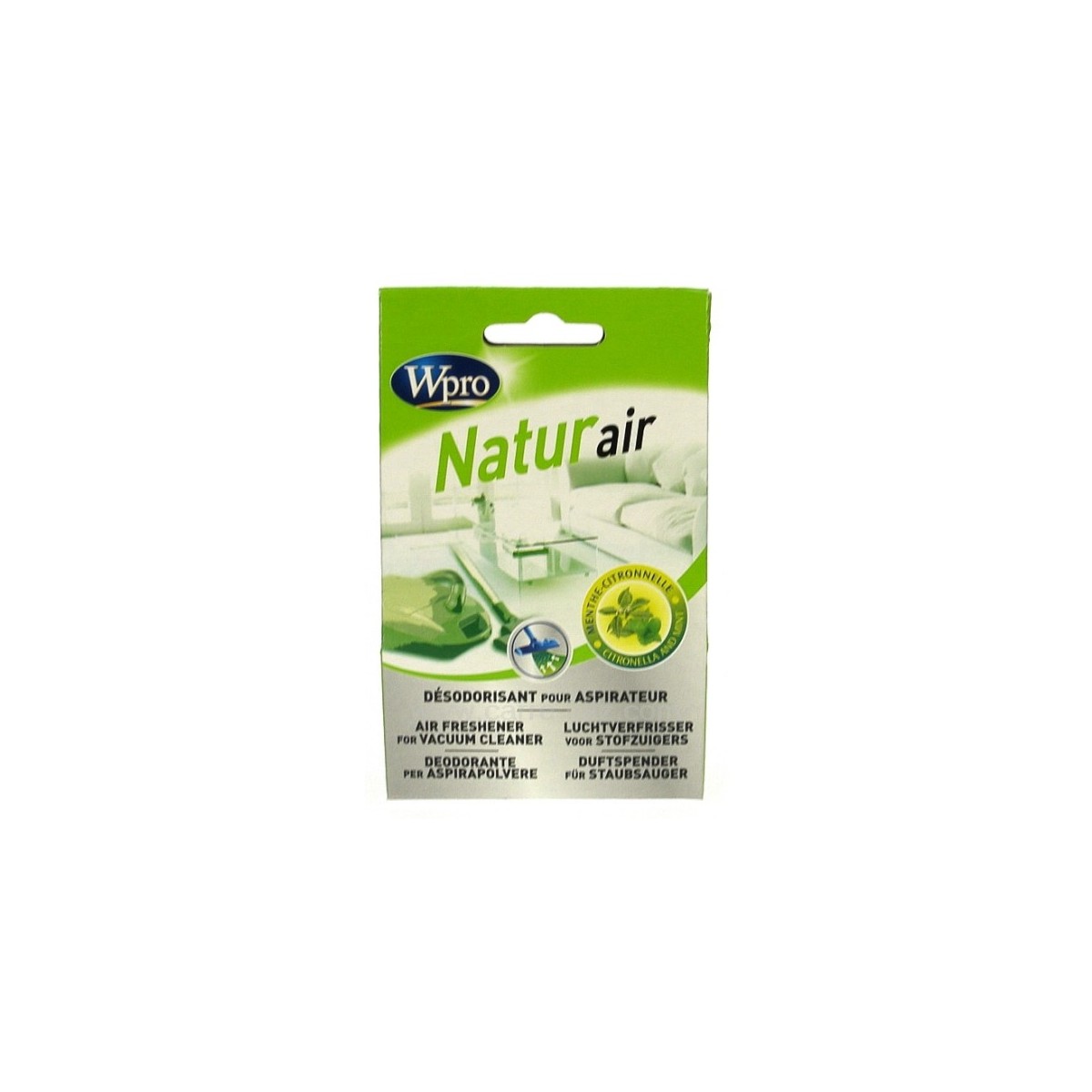 802513  Desodorisant pour aspirateur Parfum menthe citronelle 4,80 €
