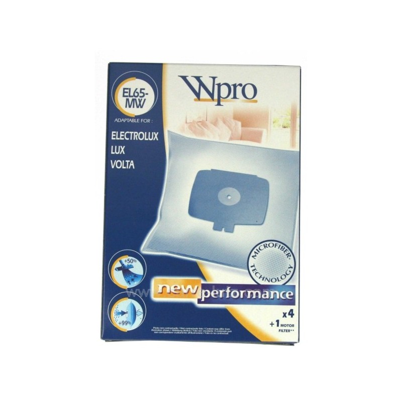 802633  Sacs d'aspirateur microfibre par 4 Electrolux 5,90 €