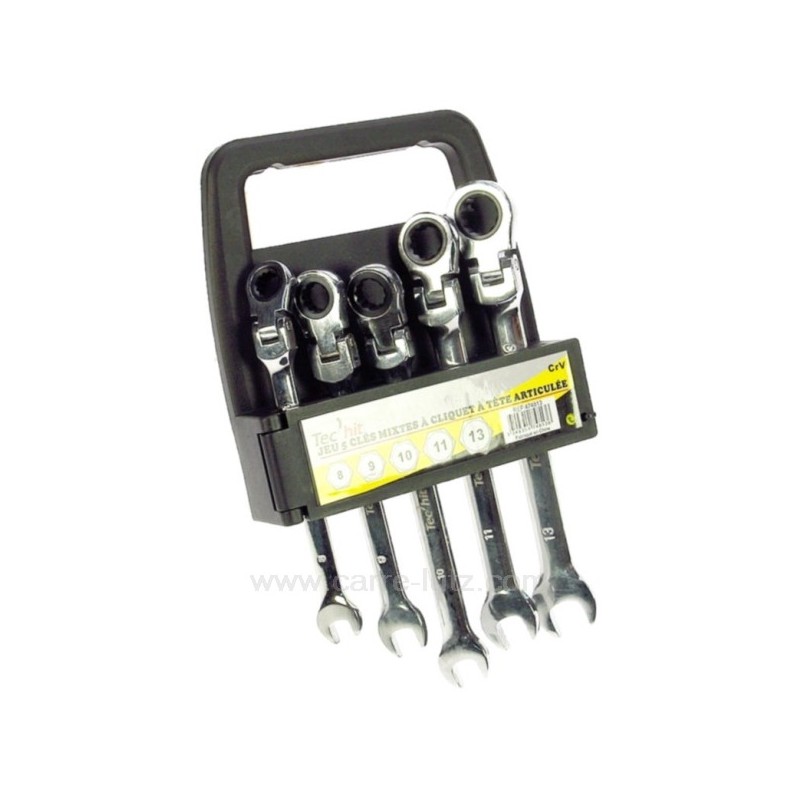 922144  Jeu de 5 clés mixte à cliquet pivotante 43,00 €