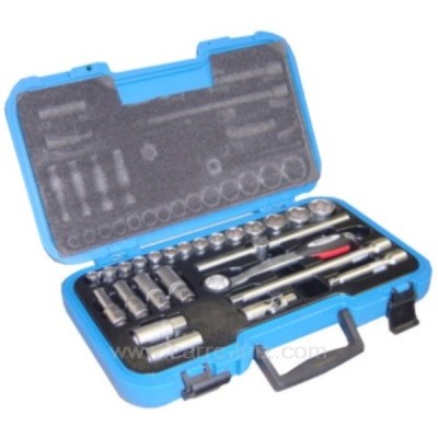 929005  Coffret à douile 25 pièces 1/2" 10 à 32 133,90 €