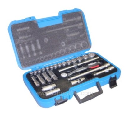 929005  Coffret à douile 25 pièces 1/2" 10 à 32 133,90 €