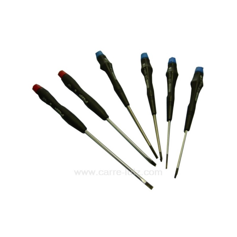 929007  JEU DE 6 TOURNEVIS MICRO FOP 14,10 €
