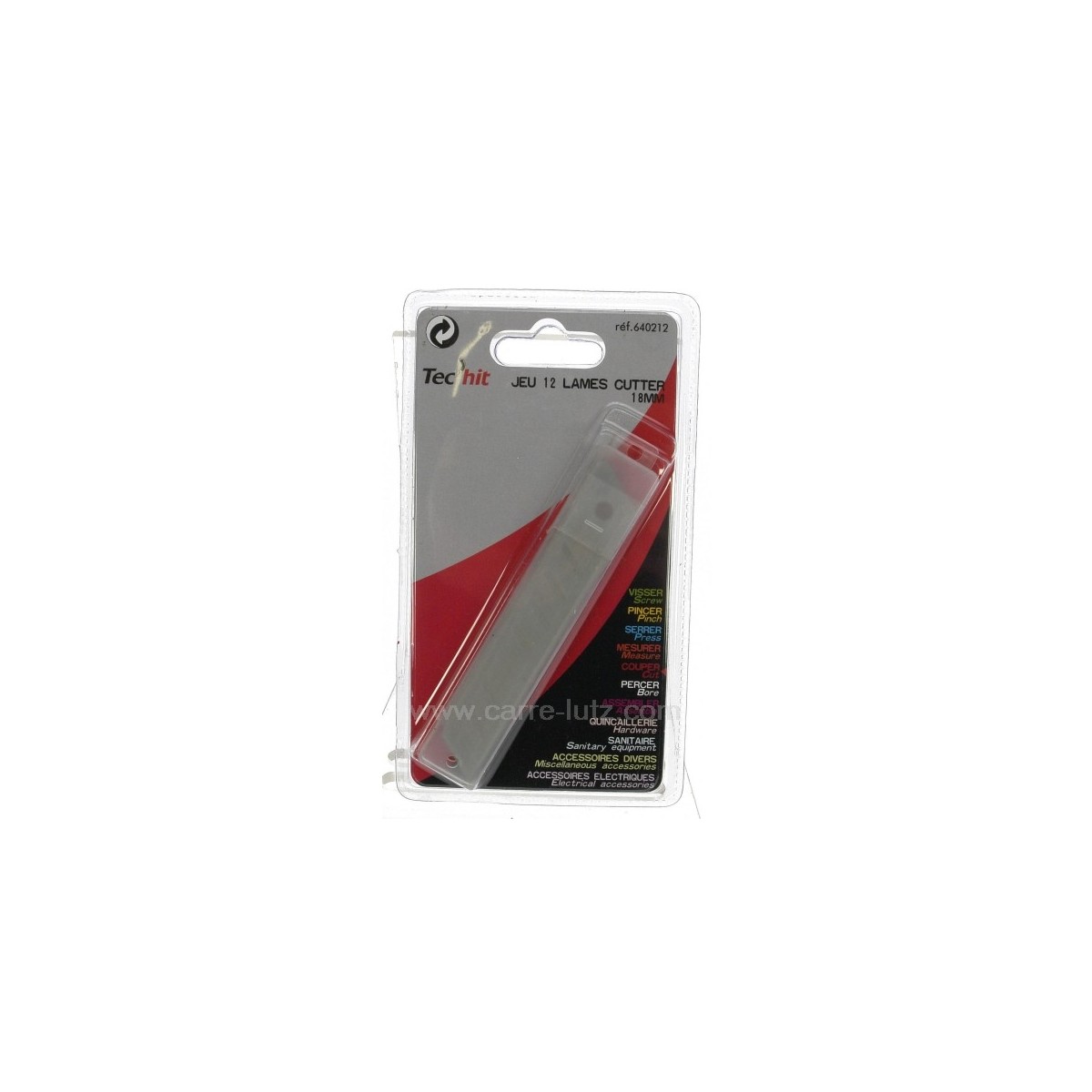 931005  10 Lames de cutter 18 mm 2,30 €