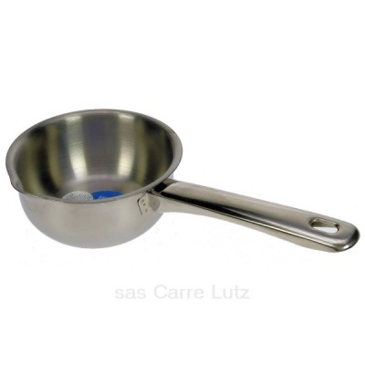 991IB035  Casserole à bec diamètre 12 cm en inox tous feux dont induction manche métal 9,00 €