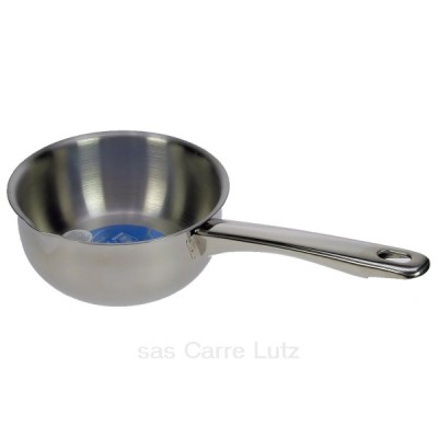 991IB037  Casserole à bec diamètre 16 cm en inox tous feux dont induction manche métal 15,10 €