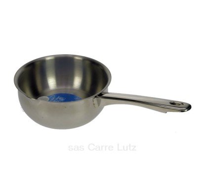 991IB038  Casserole à bec diamètre 18 cm en inox tous feux dont induction manche métal 14,80 €