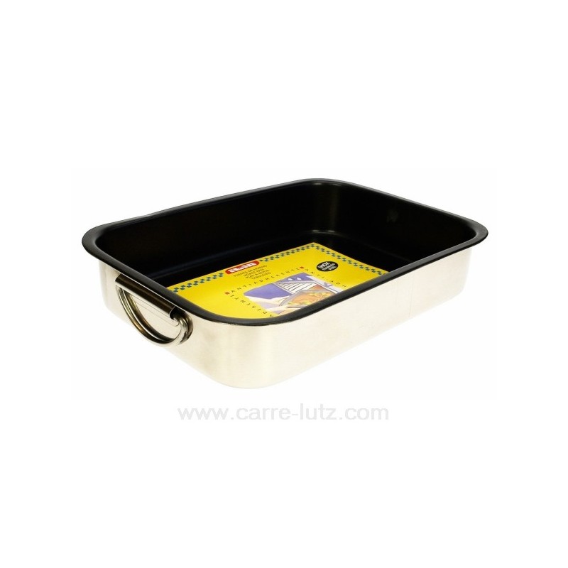991IB063  Plat four inox anti adherent 40x28x7 cm 35,30 €