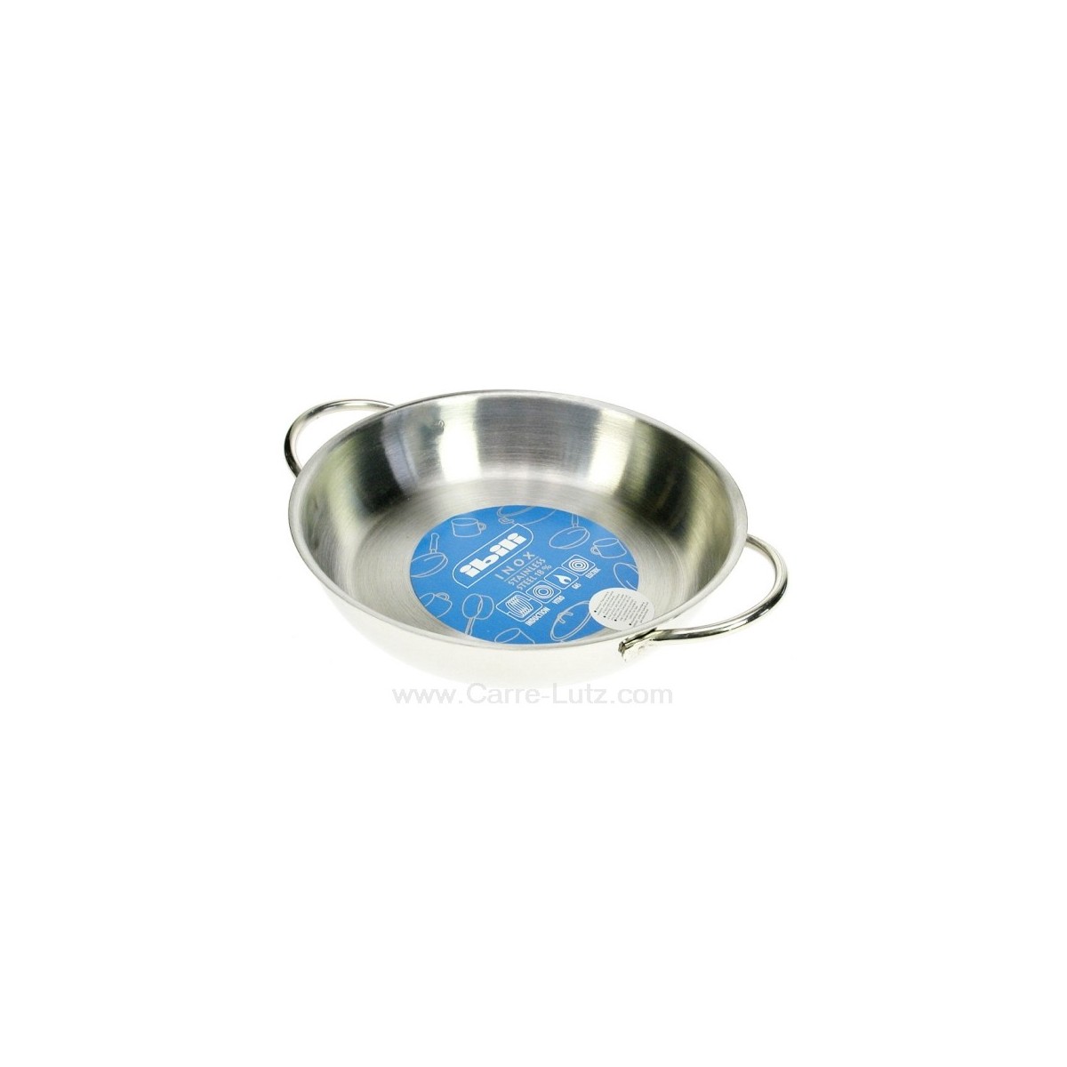 991IB064  Plat à oeuf ou welch en inox diamètre 18 cm 13,30 €