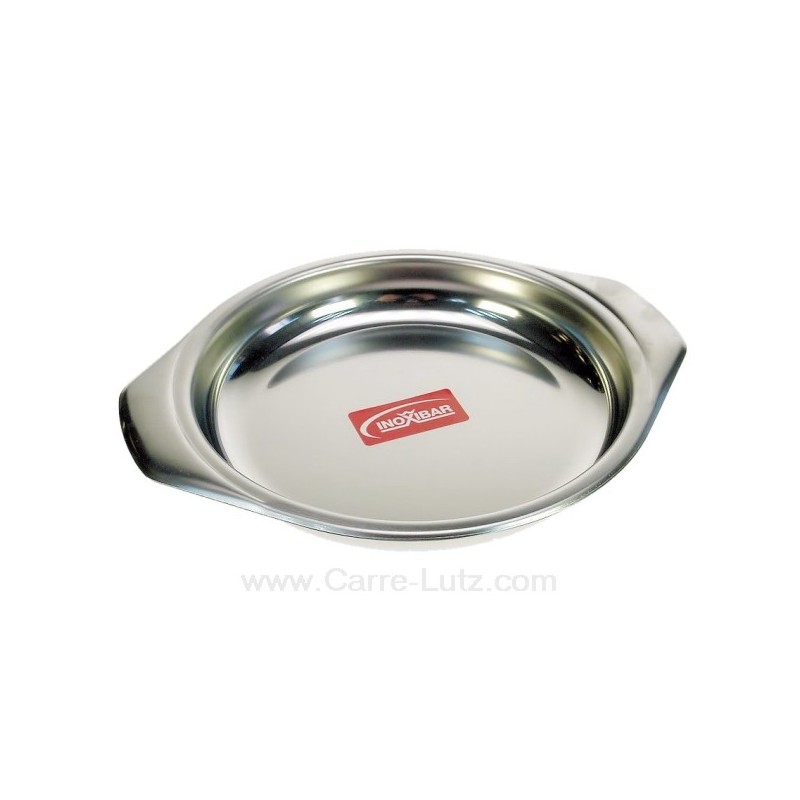 Plat à oeuf ou welch en inox diamètre 16 cm