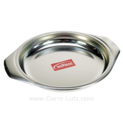 991IB065  Plat à oeuf ou welch en inox diamètre 16 cm 3,60 €