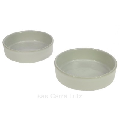 991IB271  Lot de 2 moules créme brulée en céramique blanche diamétre intérieur 11,7 cm 9,60 €