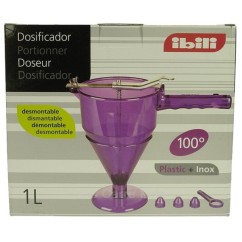 991IB506  Doseur automatique 1 litre 3 douilles pour remplir les moules à patisserie 38,10 €