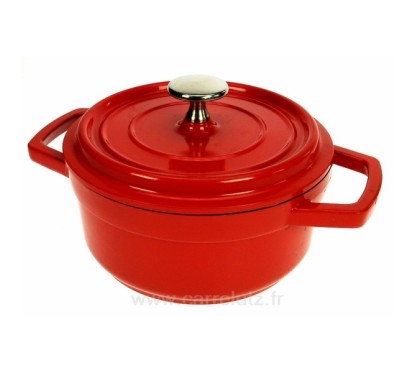 991LC25916  Cocotte en fonte d'aluminium ronde 1,3 litres﻿ diamètre16 cm﻿ 34,30 €