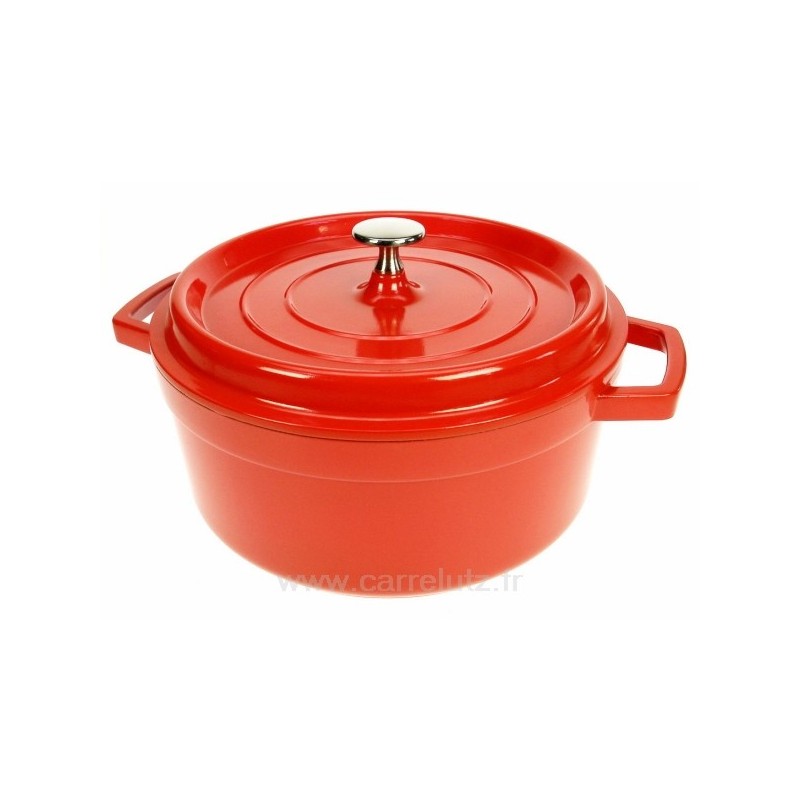 Cocotte en fonte d'aluminium ronde 4,2 litres﻿ diamètre 24 cm﻿