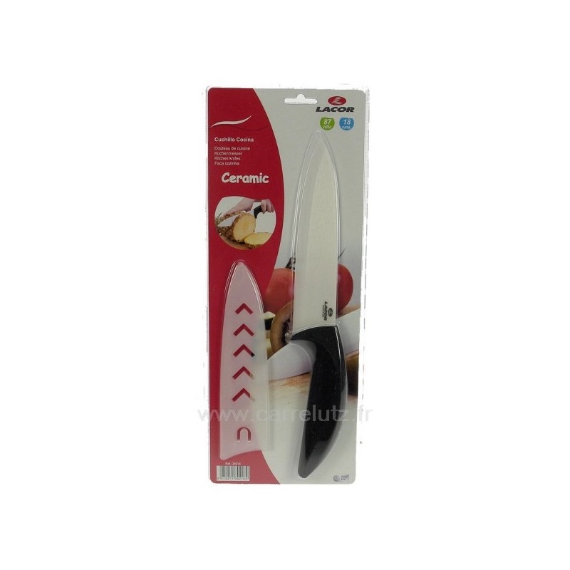 991LC39218  Couteau de cuisine lame céramique de 18 cm Lacor 33,30 €