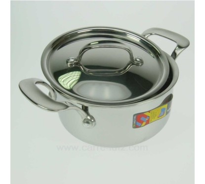 991LC53124  MARMITE A COUVERCLE TRI METAL 109,70 €