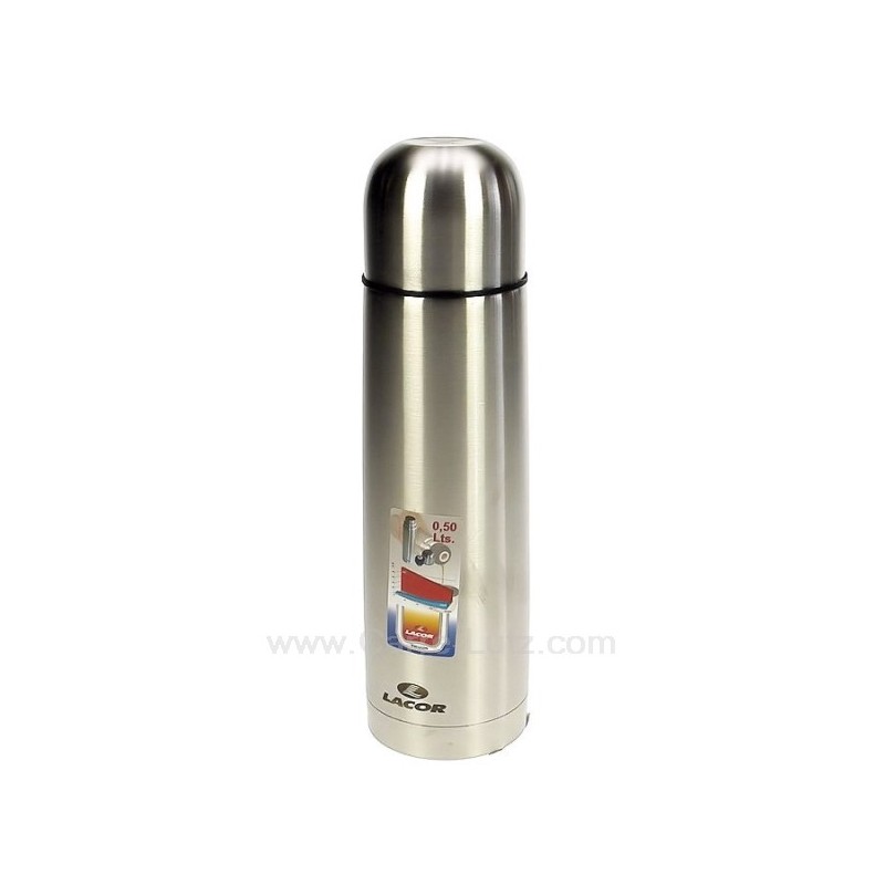 Bouteille isotherme Inox 0.5 litre Lacor 62442