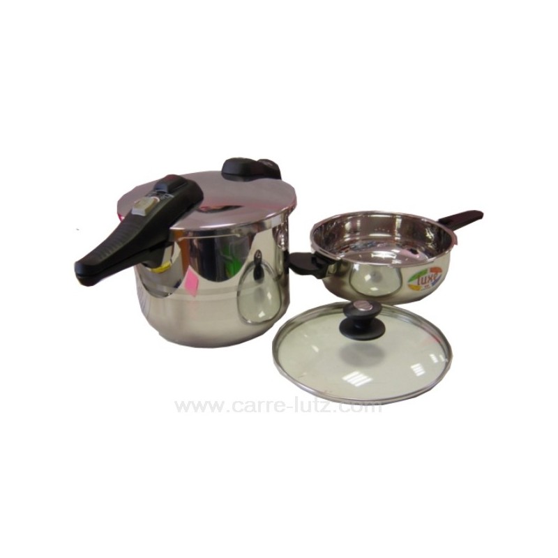 Ensemble de 2 autocuiseurs Inox 8.5 et 3.5 litres  Lacor 71802