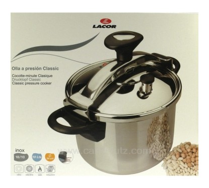 991LC71874  Autocuiseur Inox classic 4 litres Lacor 71874 90,30 €