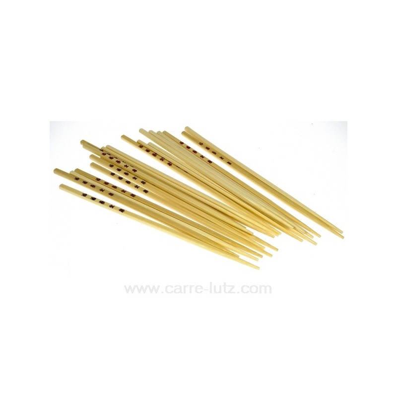 993CH066  BAGUETTES BAMBOU X10 PAIRES 2,40 €