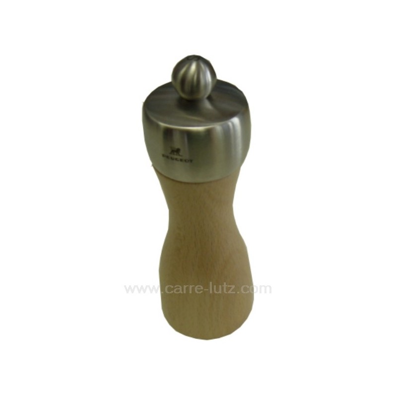 993PG034  Moulin à sel manuel en bois de hêtre et inox Peugeot modèle Fidji 15 cm 28,80 €