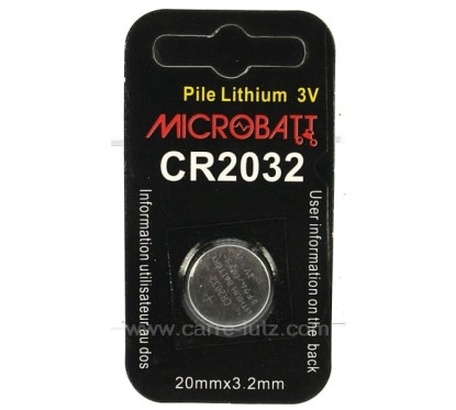 997016 1 PILE 3V CR2032 1,70 €