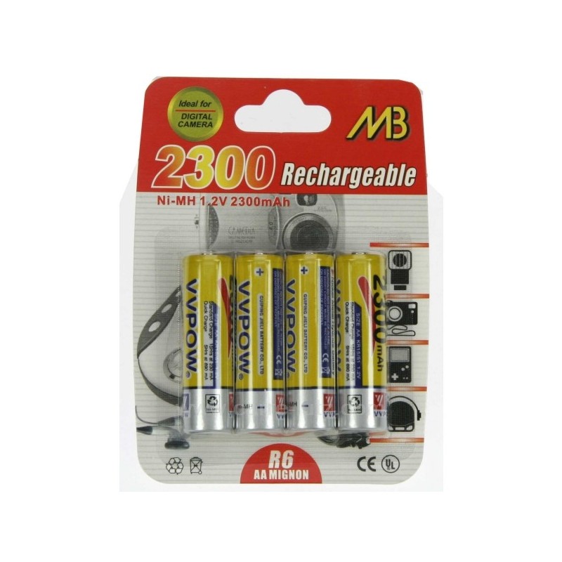 997038  4 PILES R6 2300MAH NI MH 13,50 €