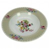 Coffret 6 assiettes creuse porcelaine décorée﻿ décor﻿ Jardin secret créme﻿, reference CL10020654