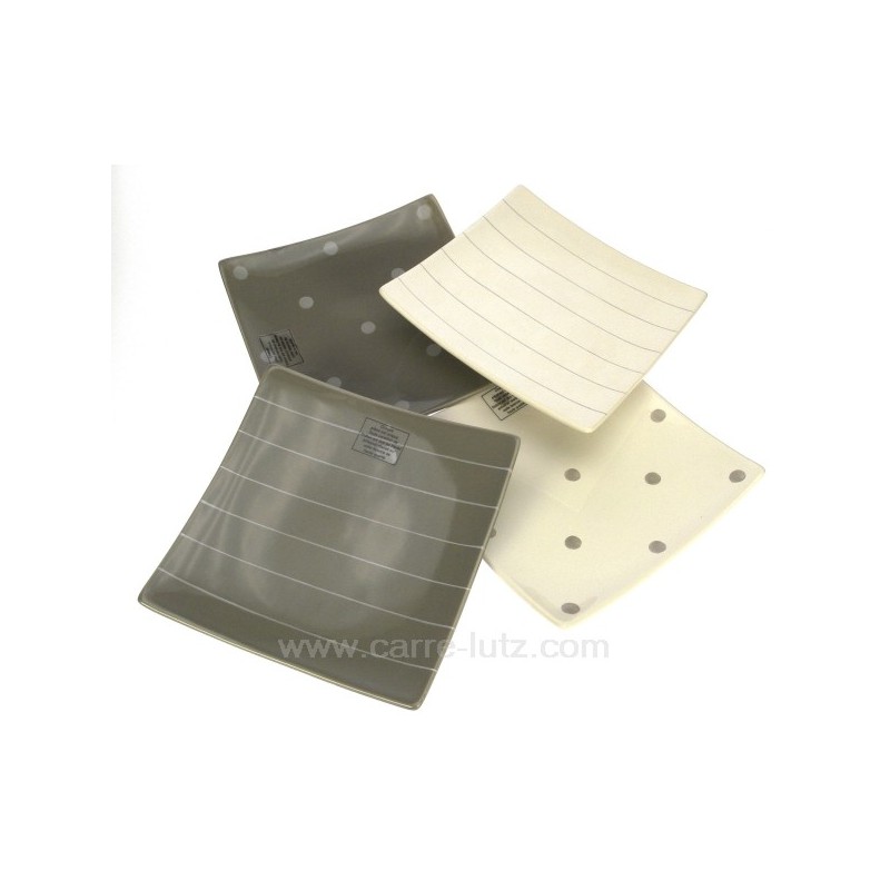 CL10021009 4 assiettes dessert titan 39,90 € CL10021009 4 assiettes dessert titan 39,90 €